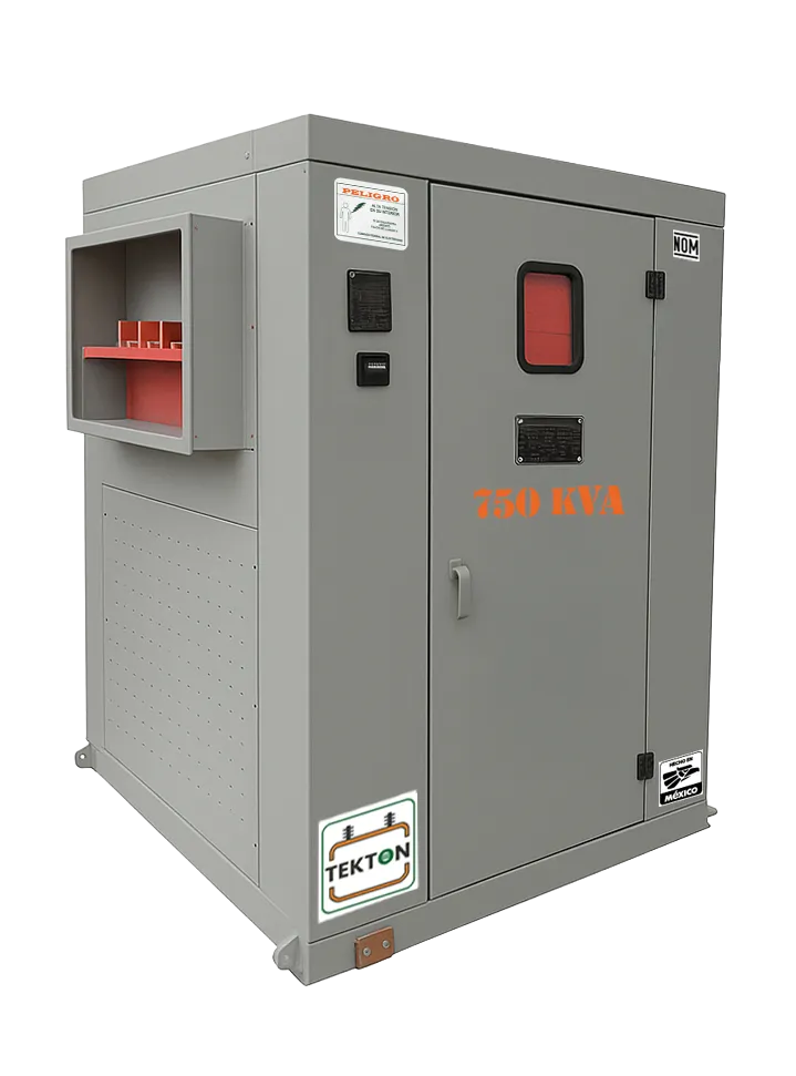 [SEMT-3F-J-30-13.2-220.1-DE-AA-ES-AN-FK1-GN1-H-IBVPI-TK] Transformador Tipo Seco de media tensión Trifásico Norma NMX-J-351 (Capacidad 30 kVA, Tensión primaria 13200 V, Tensión secundaria 220/127 V, Conexión Delta-Estrella, Devanados Aluminio-Aluminio, Impedancia estándar, Enfriamiento AN, Factor K-1, Gabinete NEMA-1, Aislamiento Clase H, Impregnado en Barniz (VPI))